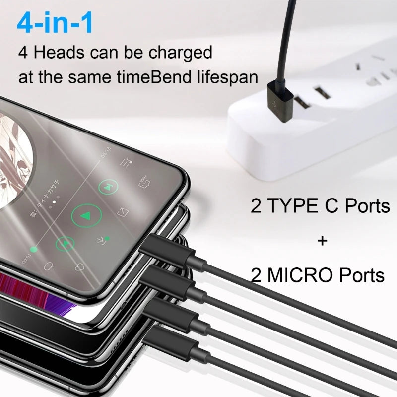 4 In 1 USB Cable Type C