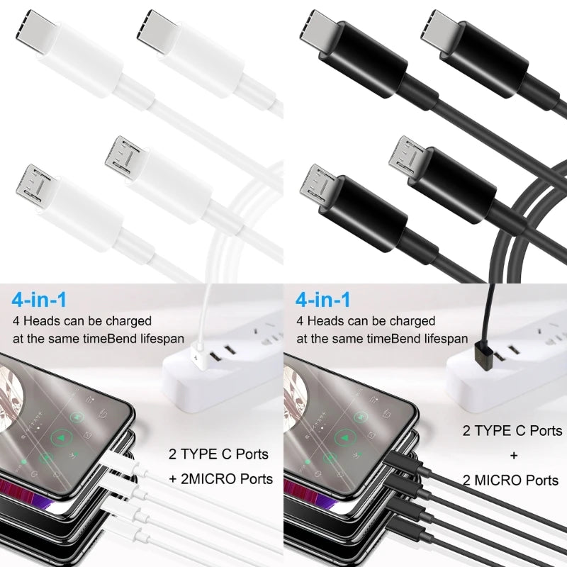 4 In 1 USB Cable Type C